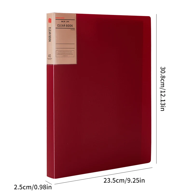 1pcs-Red-40pages