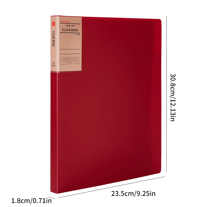1pcs-Red-30pages