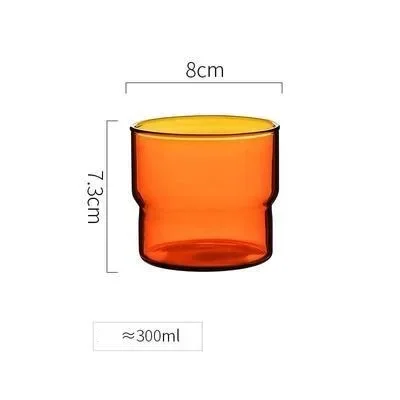 1 Short Amber Glass