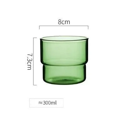 1 Short Green Glass