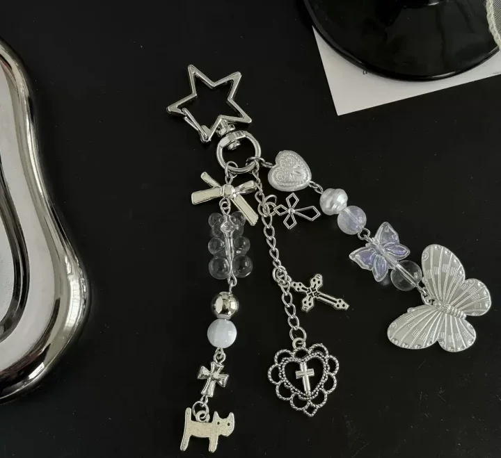 Butterfly bag charm