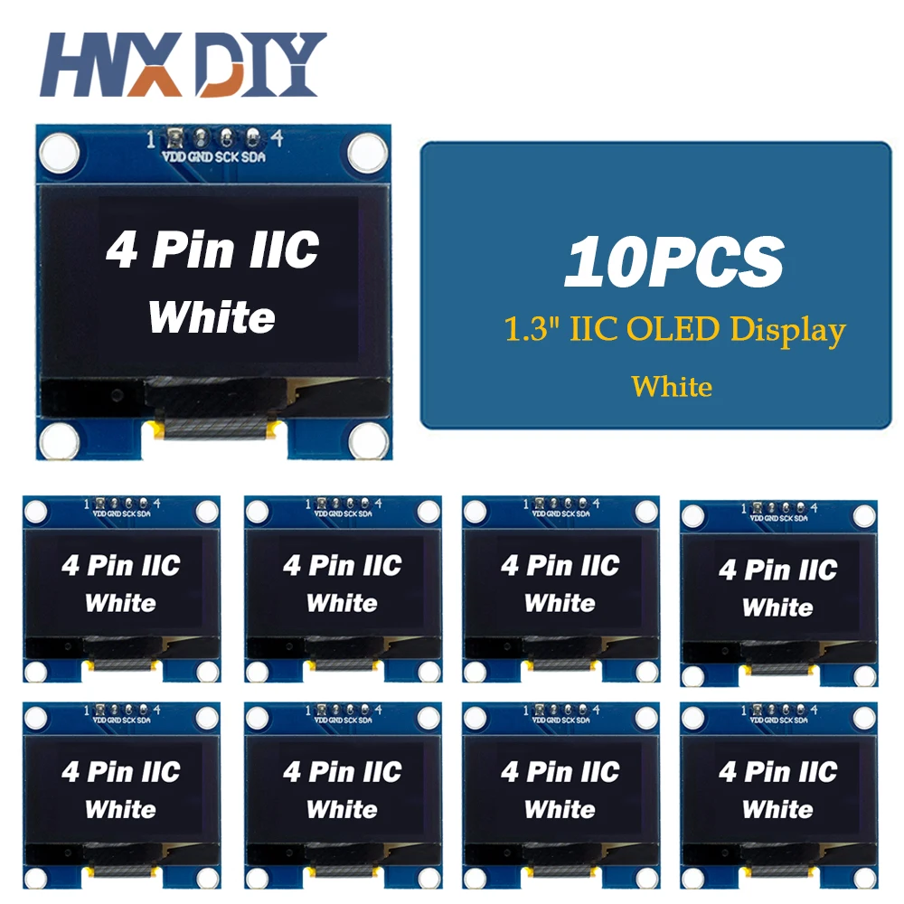 10pcs-white
