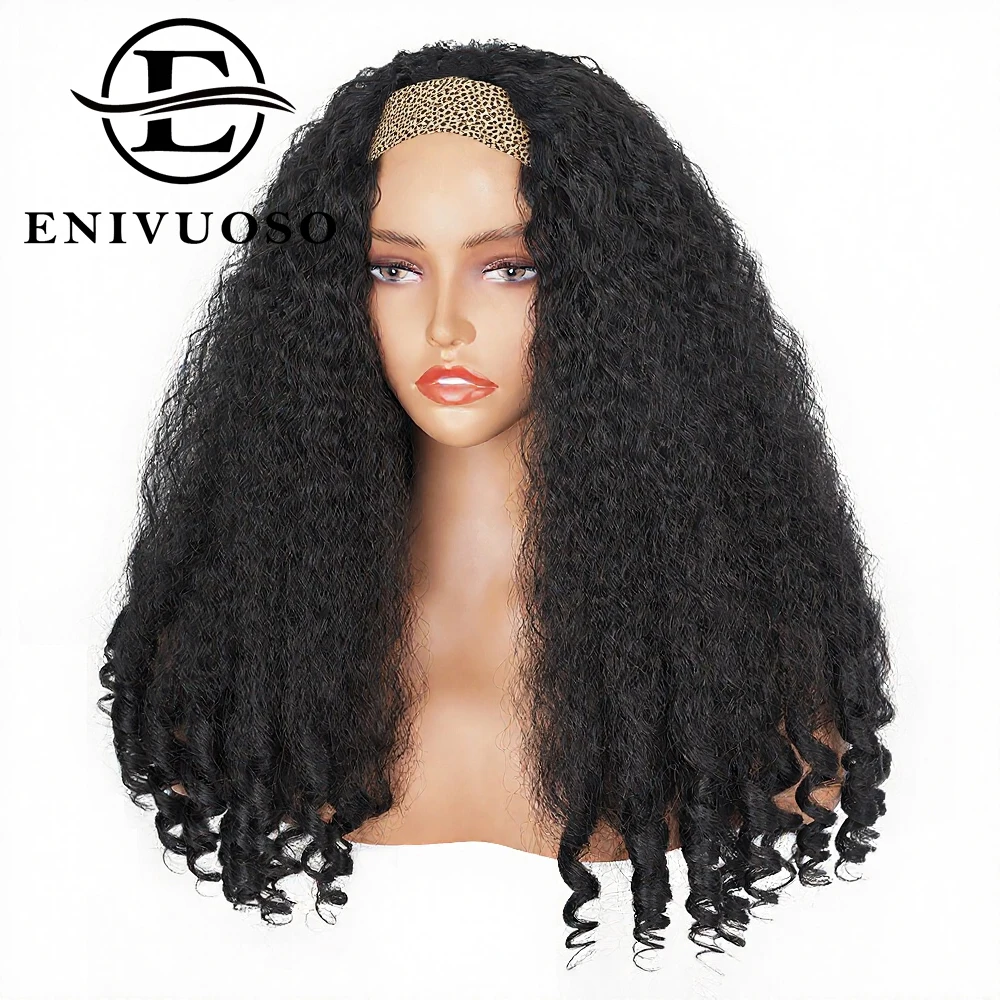 Black Headband Wigs