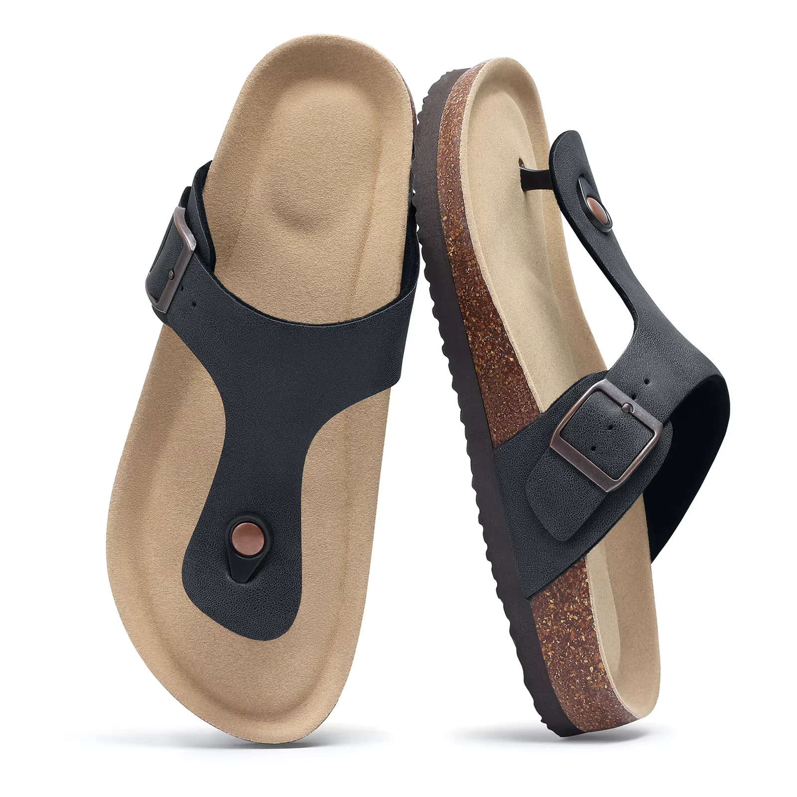 PU Sandals Black A