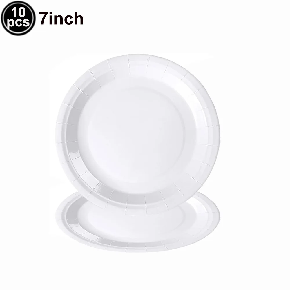 10pcs 7inch Plates