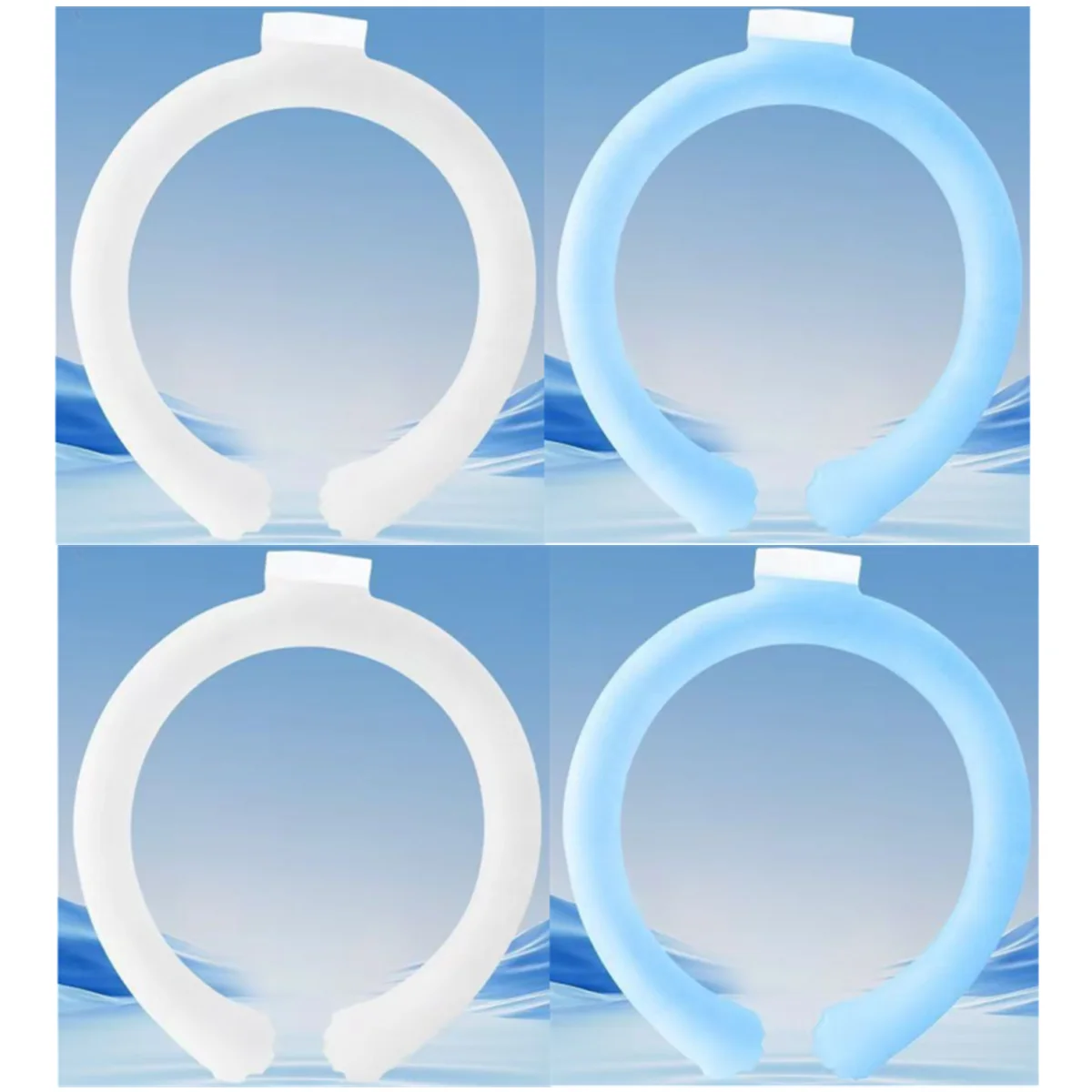 O62 White Blue 4pcs