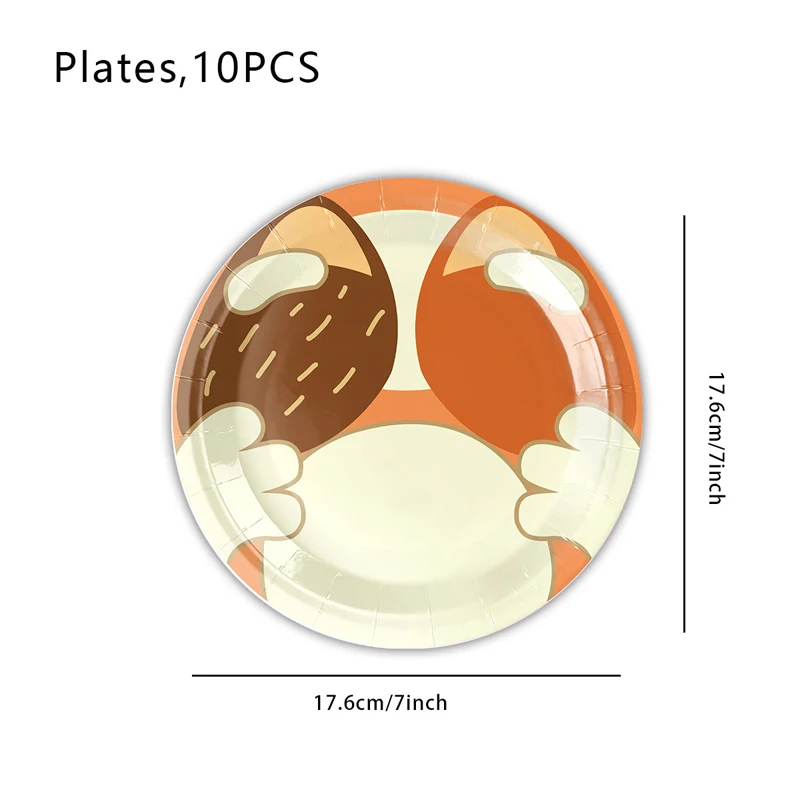 10pcs 7inch plates