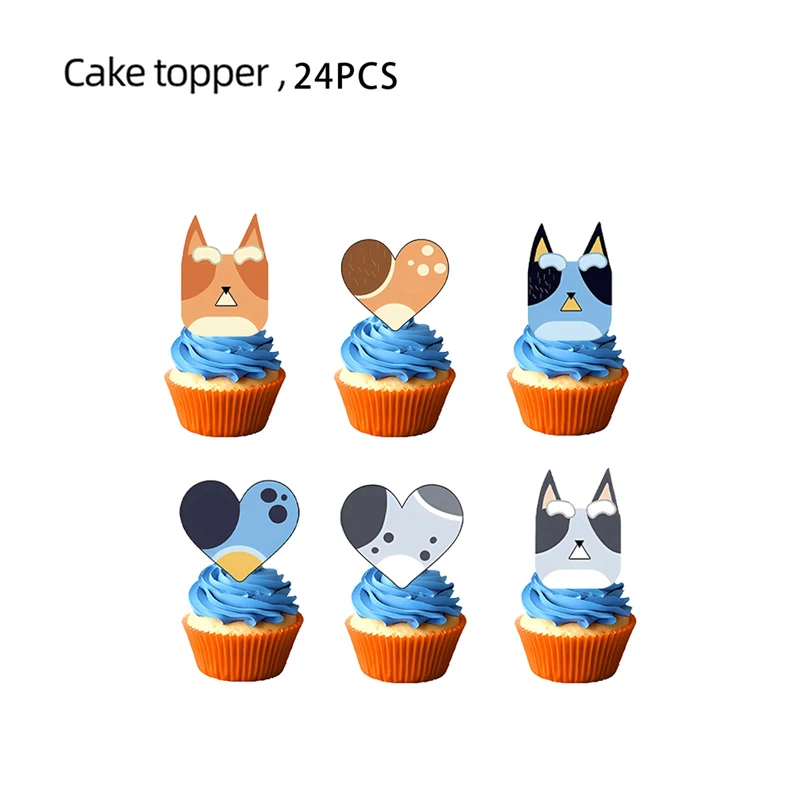 24pcs cake topper