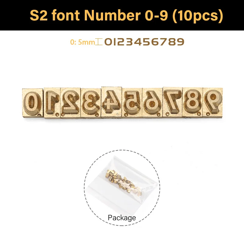 S2 Number 0-9(10pcs)