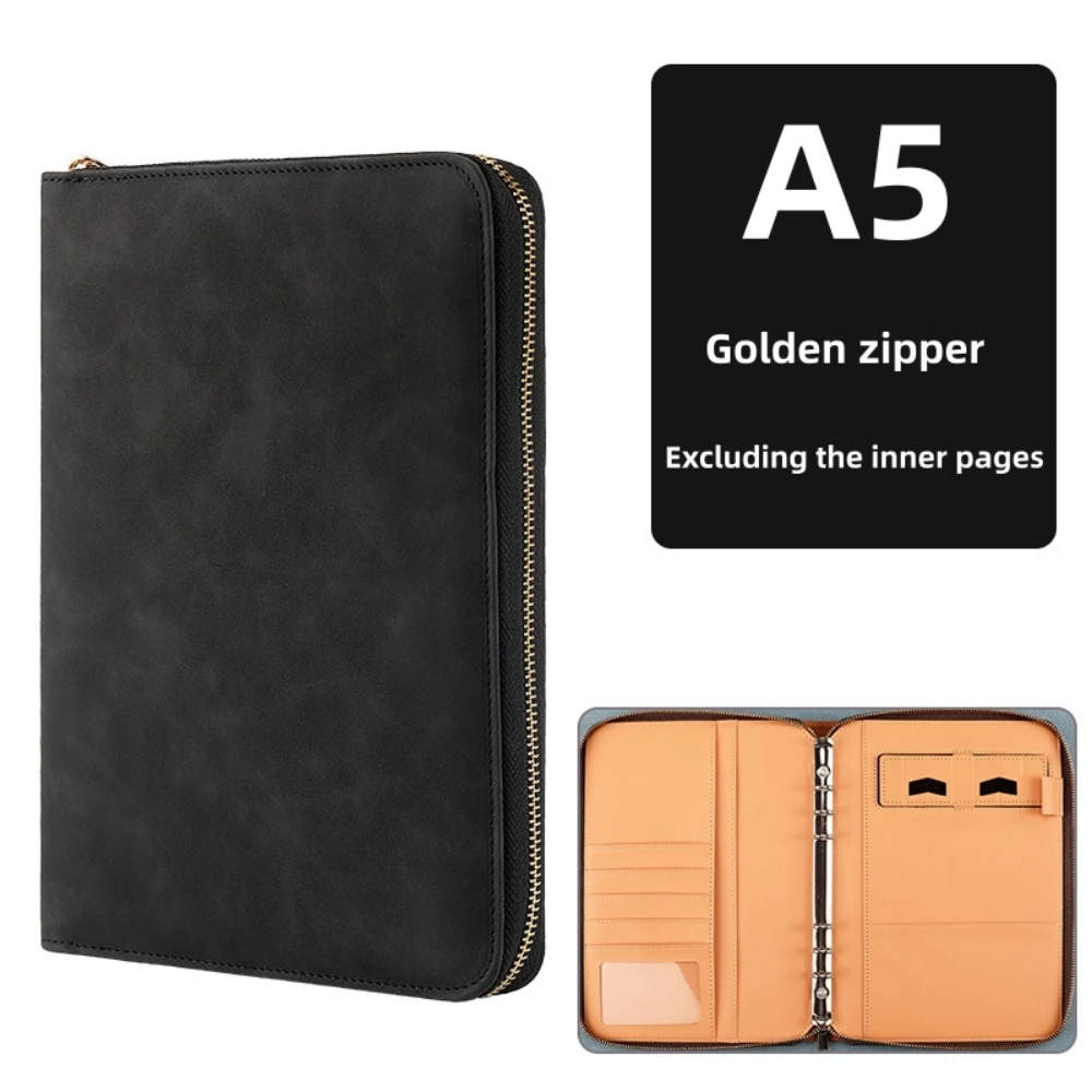 Black gold zipper