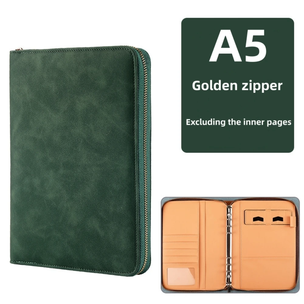 Green gold zipper