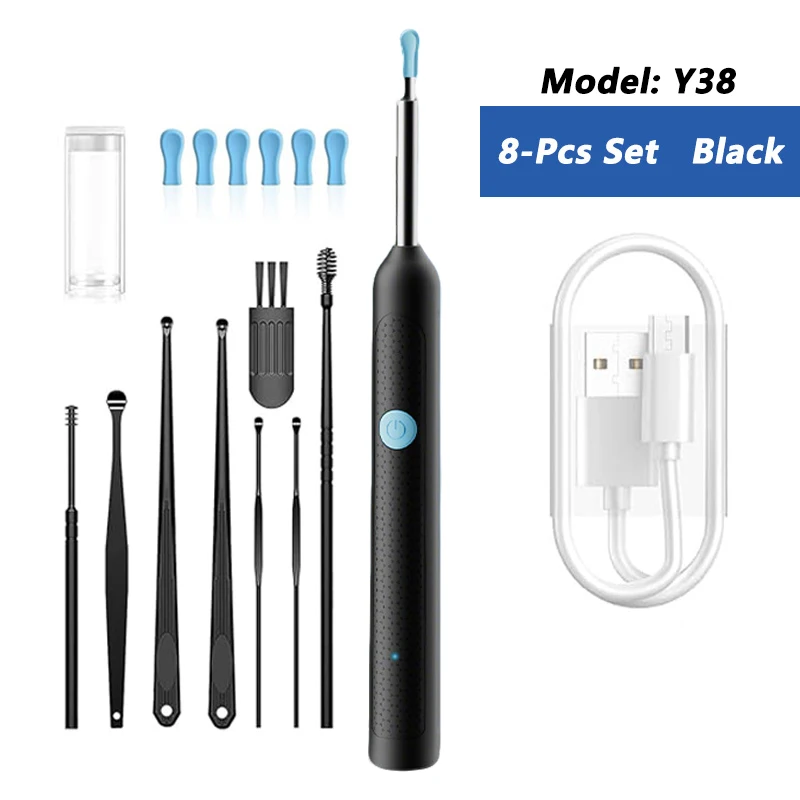 Y38 8Pcs Set Black