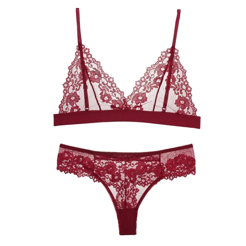 Dark Red bra set