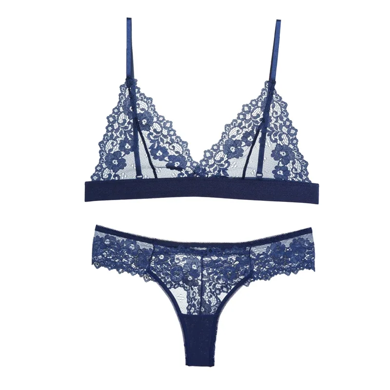 Blue bra set