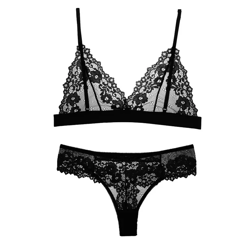 Black bra set