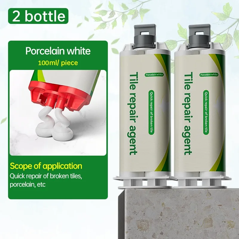 2pcs porcelain white