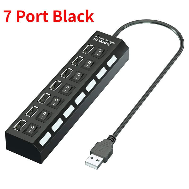 Black 7Port