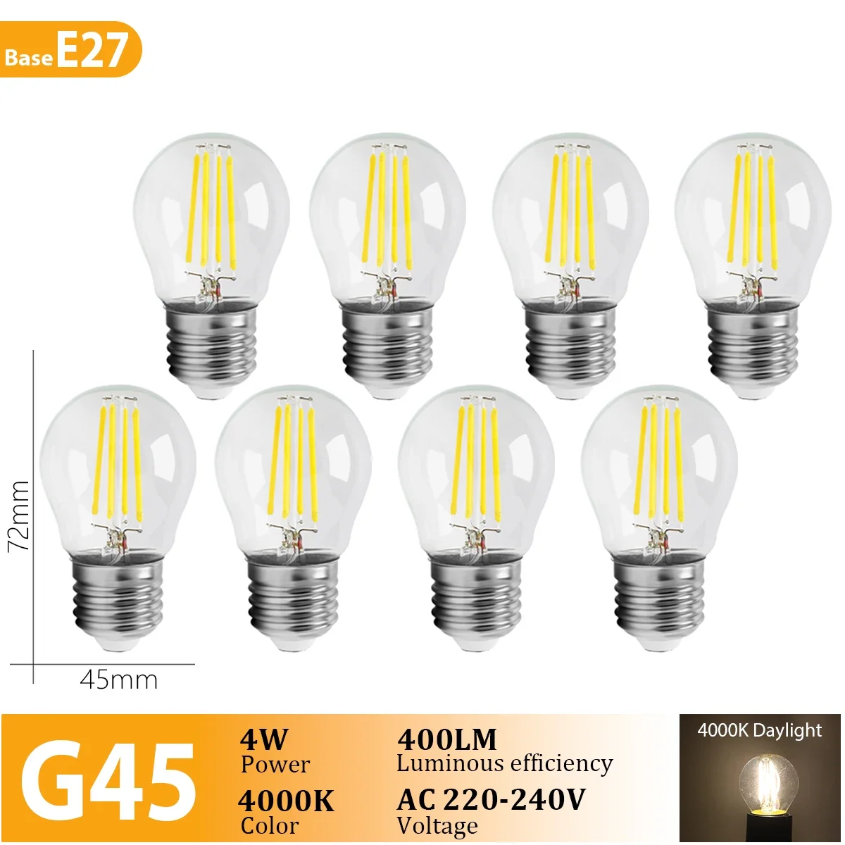 G45 E27 4000K