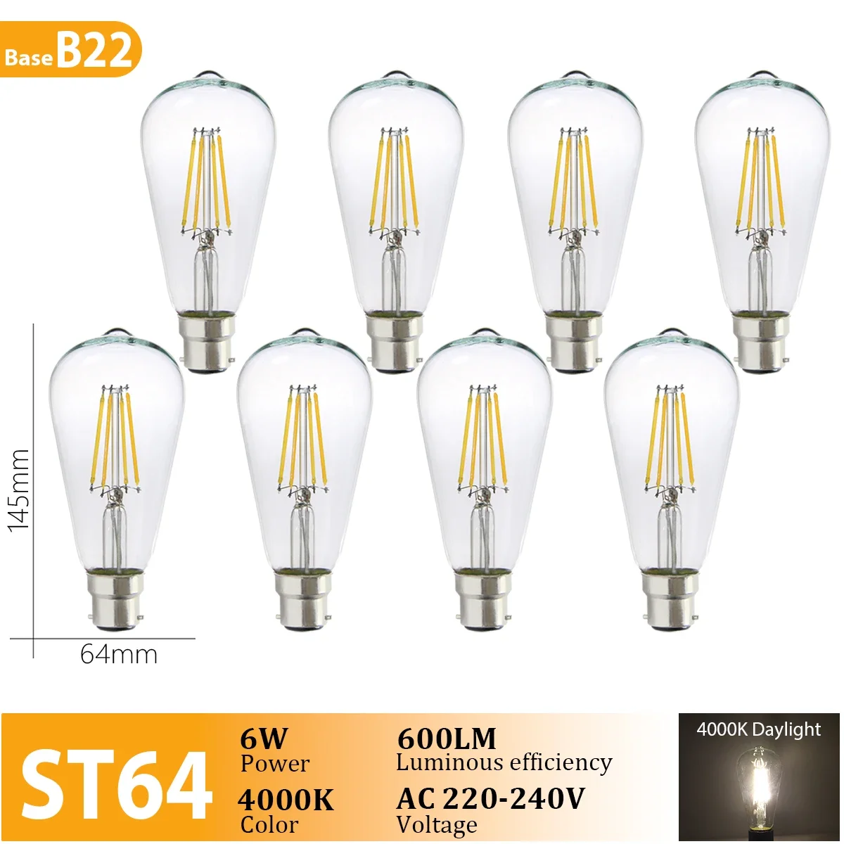ST64 B22 4000K