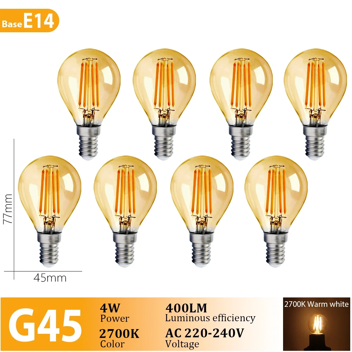 G45 E14 2700K