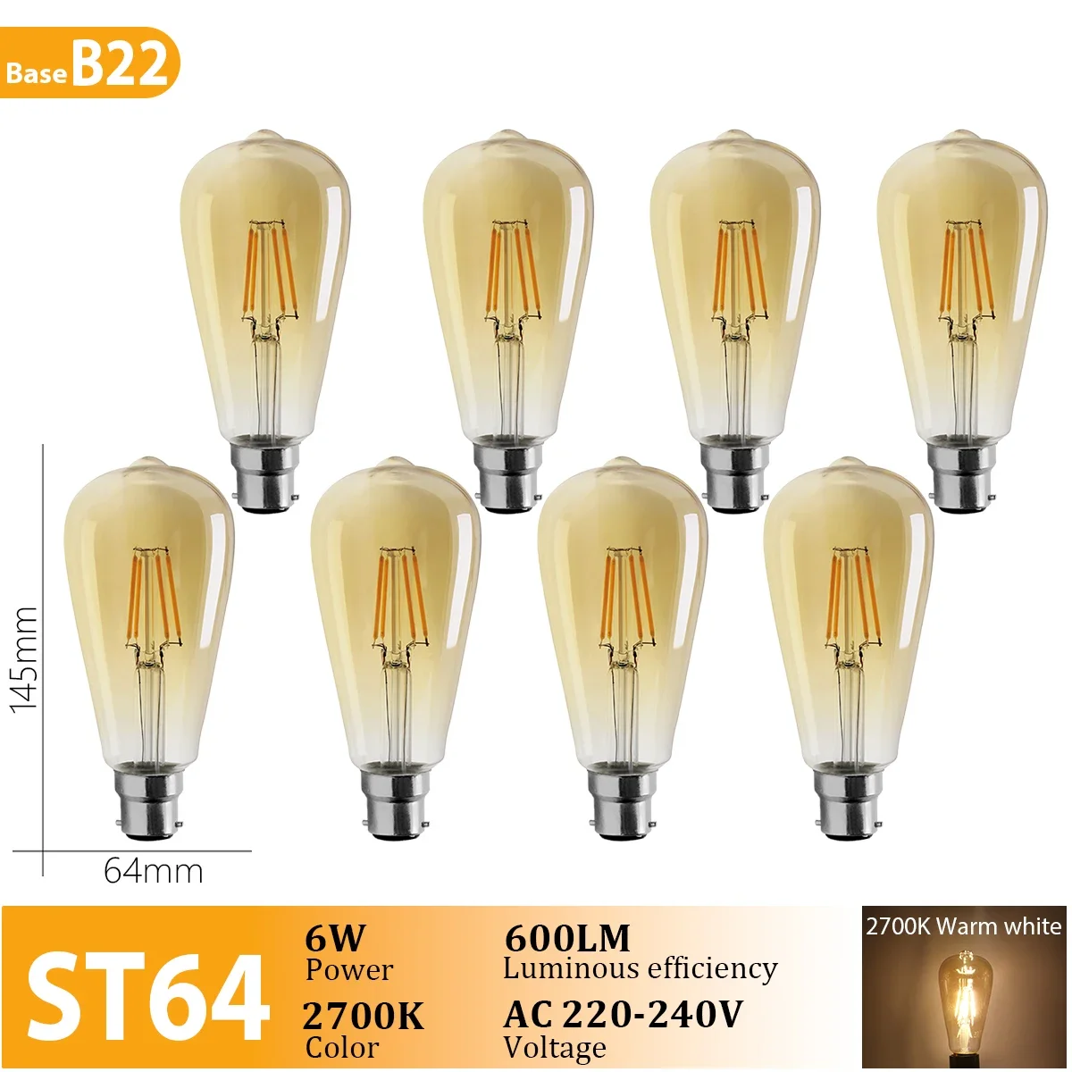 ST64 B22 2700K