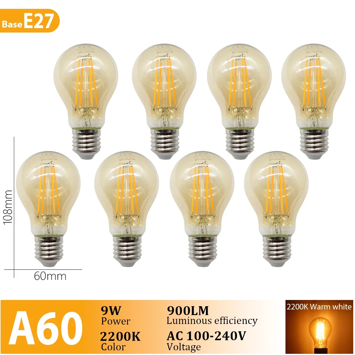 A60 E27 2200K G