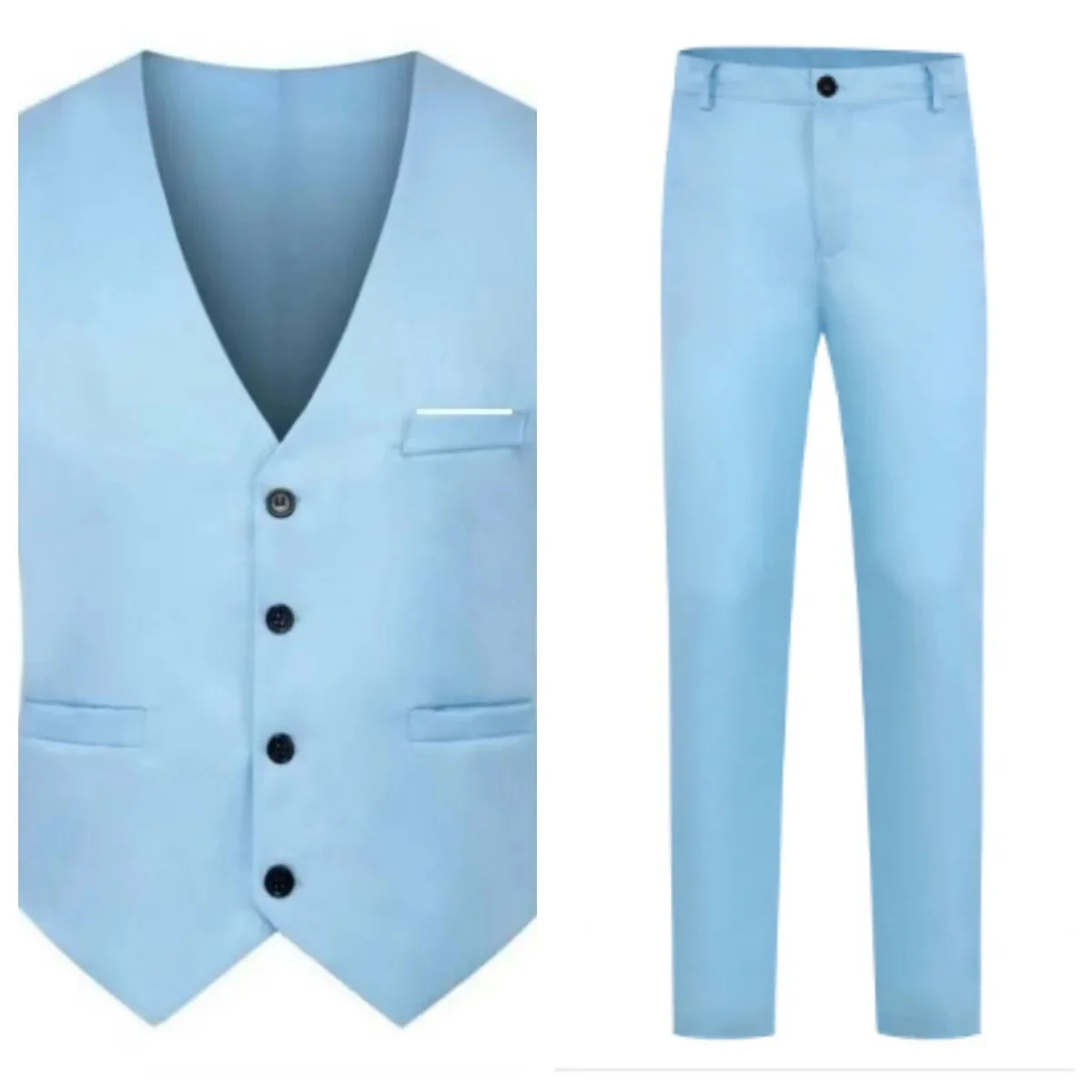 Sky blue vest and pants
