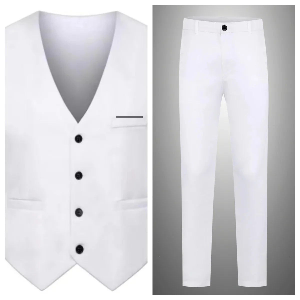 White vest and pants