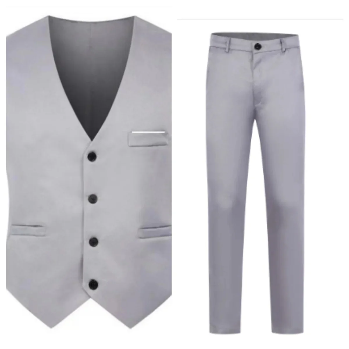 Gray vest and pants
