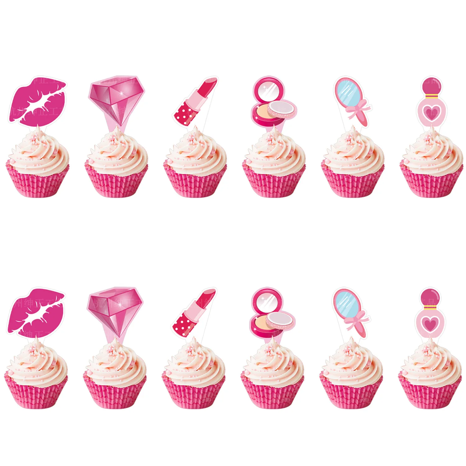 12pcs cake toppers