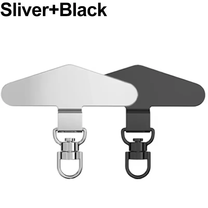 2Pcs Black Silver