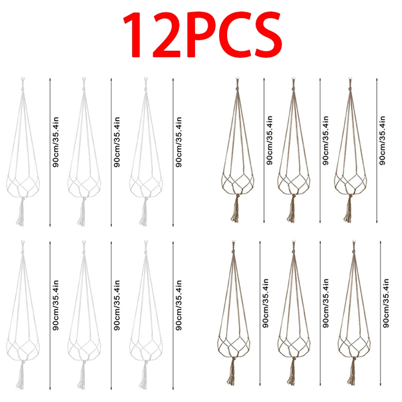 12pcs White Brown