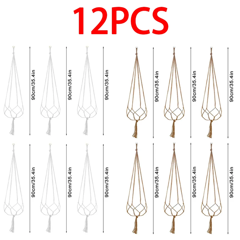 12pc White-Hemp rope