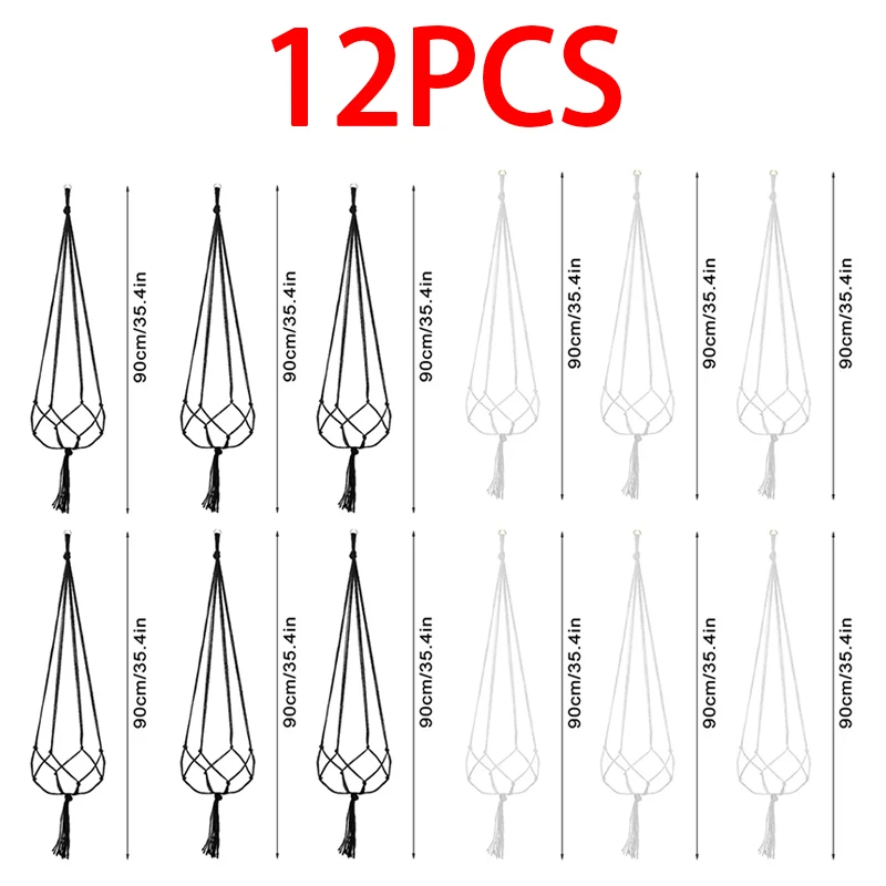 12pcs Black White