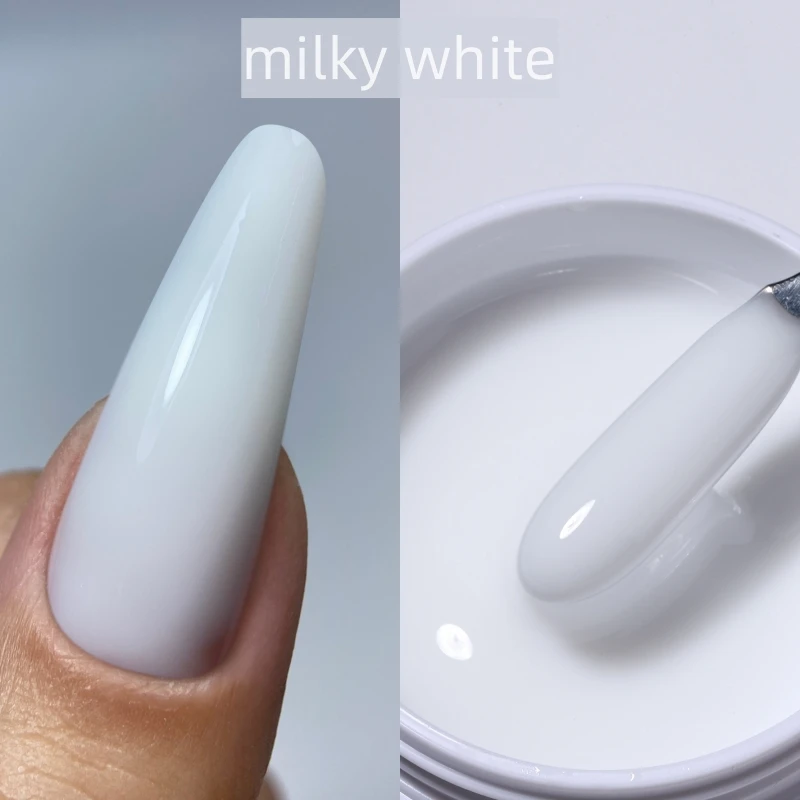 milky white