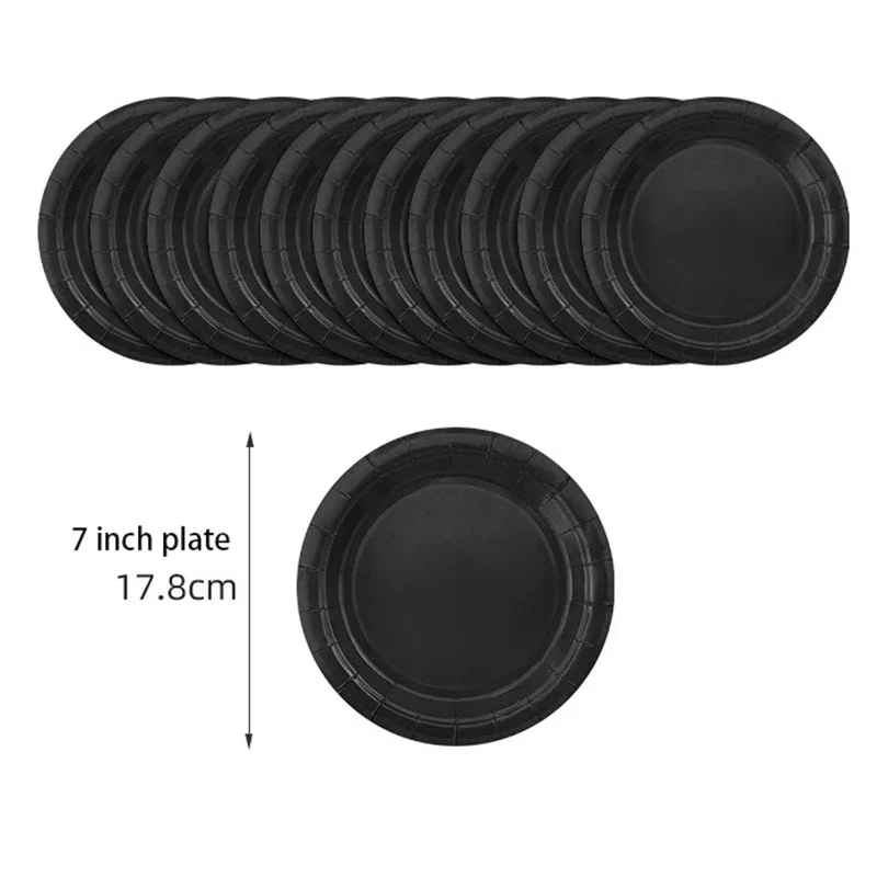 24pcs 7inch plates