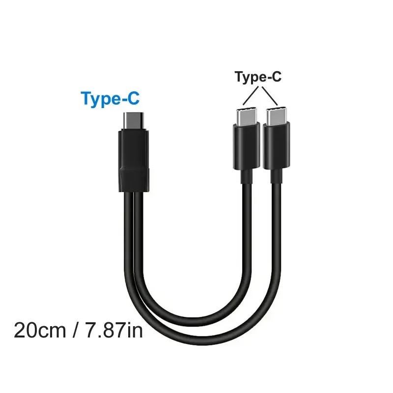 C to 2xType-C 20cm