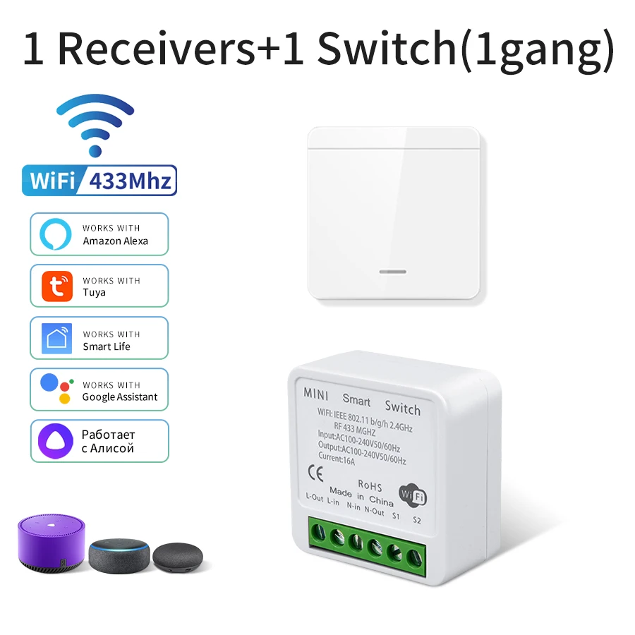 1 Receiver 1 Switch