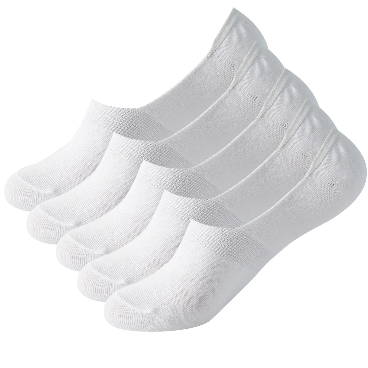 5 Pairs White