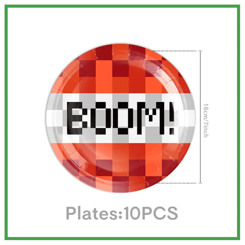 10pcs 7inch plates