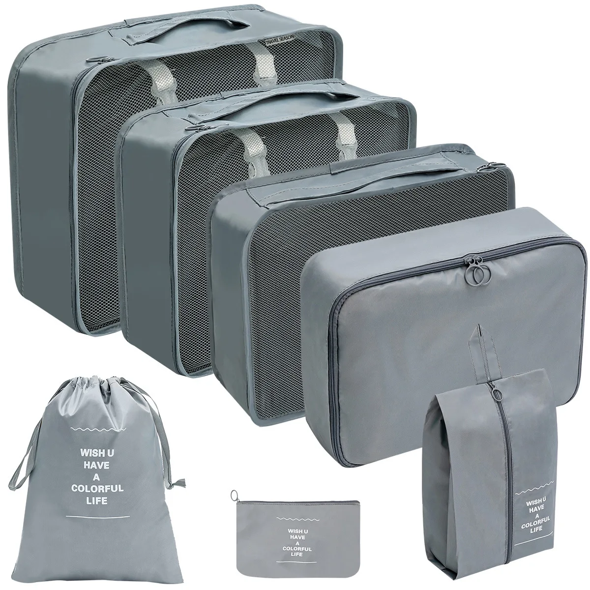 7pcs grey