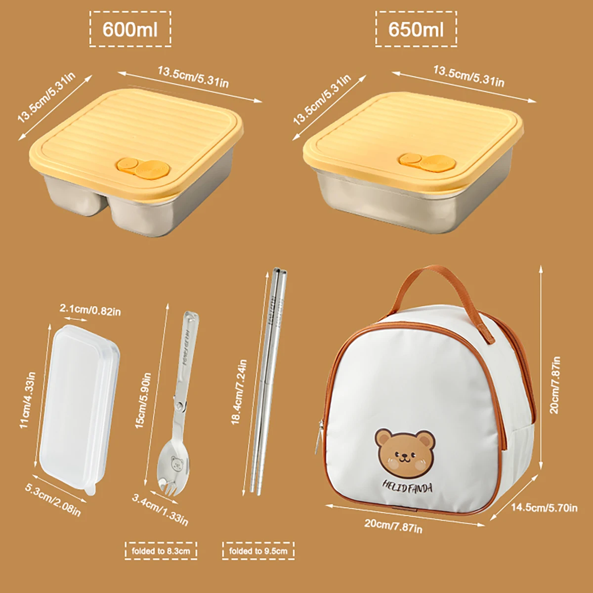 Yellow 1250ml Set