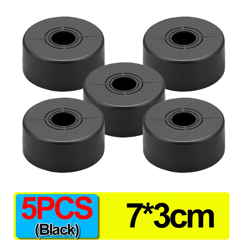5PCS-3cm(Black)