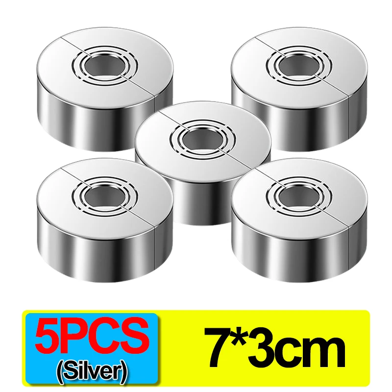 5PCS-3cm(Silver)