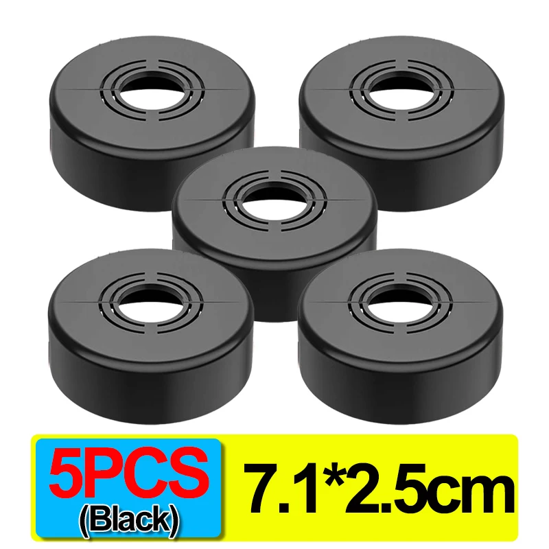 5PCS-2.5cm(Black)