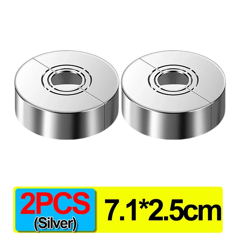 2PCS-2.5cm(Silver)