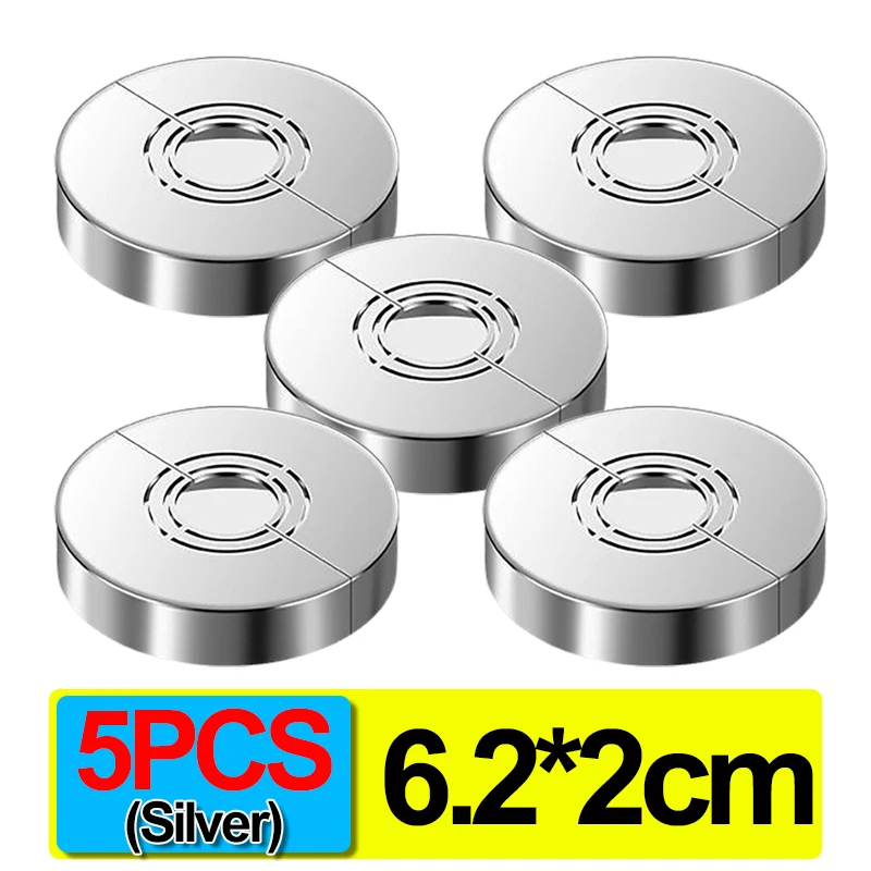 5PCS-2cm(Silver)