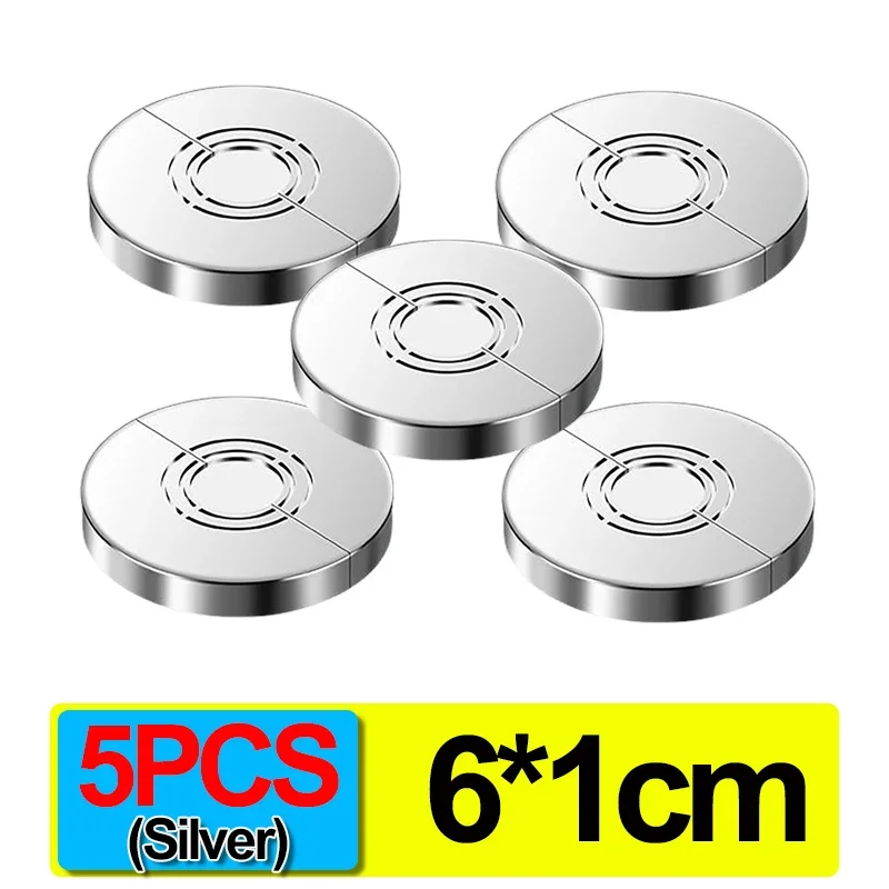5PCS-1cm(Silver)