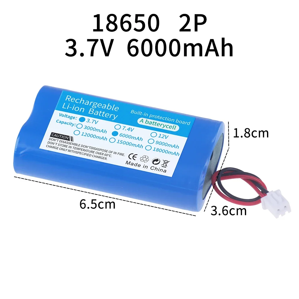 3.7V 6000mAh XH-2.54