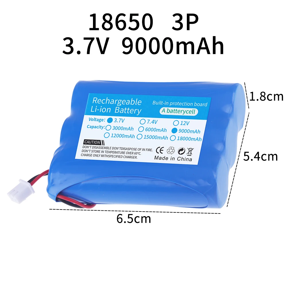 3.7V 9000mAh XH-2.54
